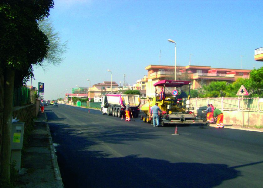 Manutenzione stradale località Torvaianica
